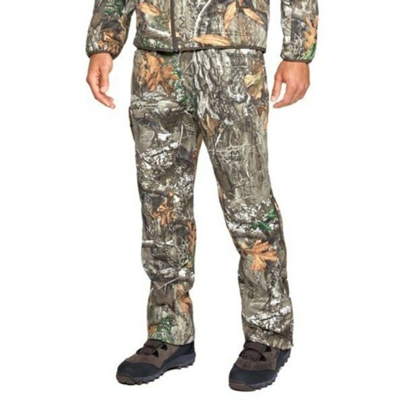 Mens Under Armour Hunting Pants Size 3XL New Real Tree Edge Camo Mid Season Kit - Picture 3 of 4